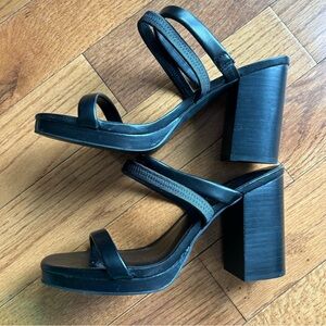 Madden Girl Black Strappy Heel Sandals Size 8.5